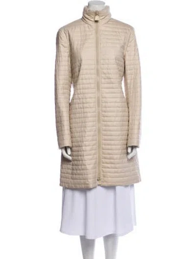 Pre-owned Akris Cashmere Coat In Neutral