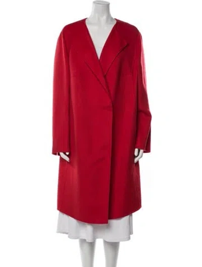 Pre-owned Akris Cashmere Coat In Orange