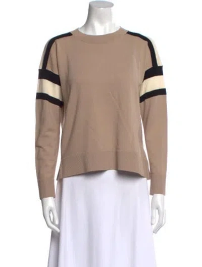 Pre-owned Akris Cashmere Colorblock Pattern Sweatshirt In Neutral