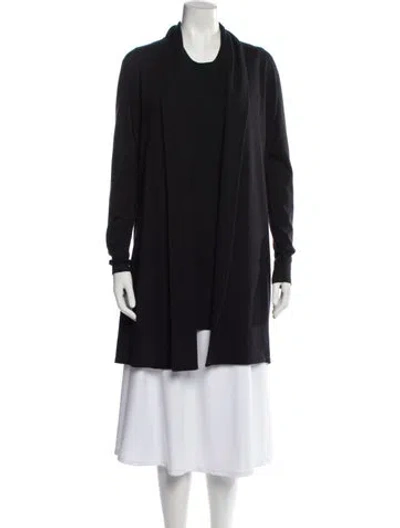 Pre-owned Akris Cashmere Crew Neck Sweater In Black