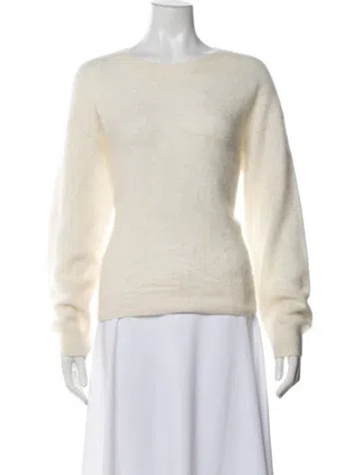 Pre-owned Akris Cashmere Crew Neck Sweater In Neutrals