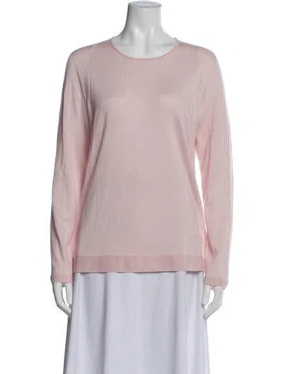 Pre-owned Akris Cashmere Crew Neck Sweater In Purple