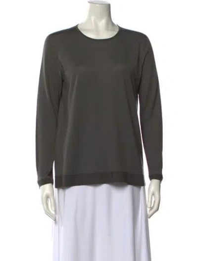 Pre-owned Akris Cashmere Crew Neck Sweatshirt W/ Tags In Gray