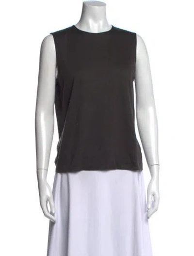 Pre-owned Akris Cashmere Crew Neck Top In Grey