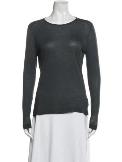 Pre-owned Akris Cashmere Crew Neck Top In Multi