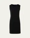 Akris Cashmere Double-face Knit Sleeveless Dress In Black