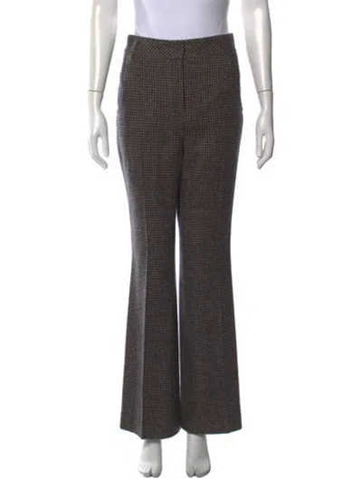 Pre-owned Akris Cashmere Flared Pants In Brown