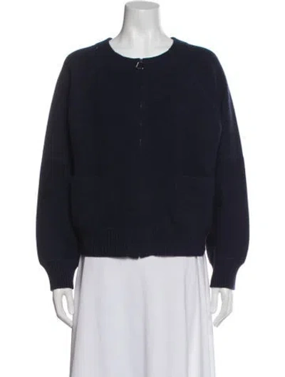 Pre-owned Akris Cashmere Jacket In Blue