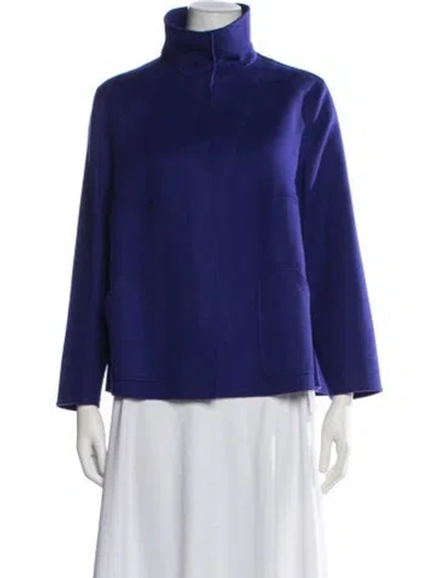 Pre-owned Akris Cashmere Jacket In Blue