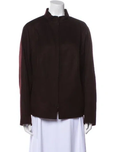 Pre-owned Akris Cashmere Jacket In Brown