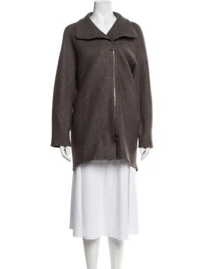 Pre-owned Akris Cashmere Jacket In Brown