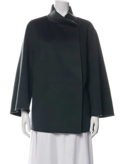 Pre-owned Akris Cashmere Jacket In Green