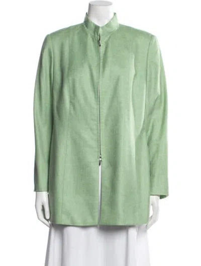 Pre-owned Akris Cashmere Jacket In Green