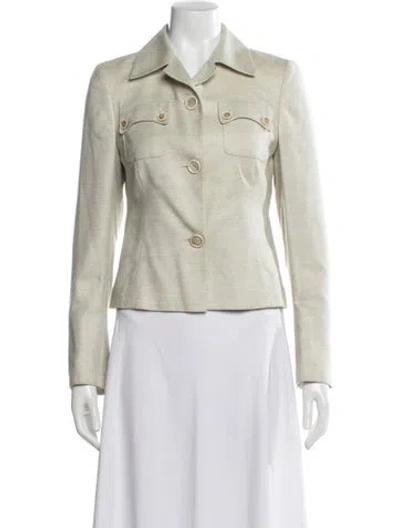 Pre-owned Akris Cashmere Jacket In Neutral
