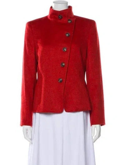 Pre-owned Akris Cashmere Jacket In Orange