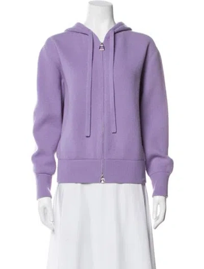 Pre-owned Akris Cashmere Jacket In Purple