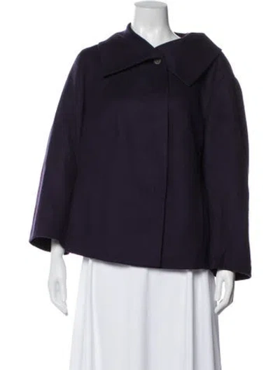 Pre-owned Akris Cashmere Jacket In Purple