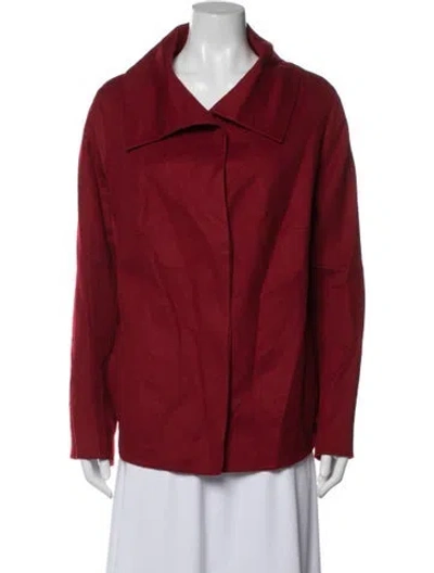 Pre-owned Akris Cashmere Jacket In Red