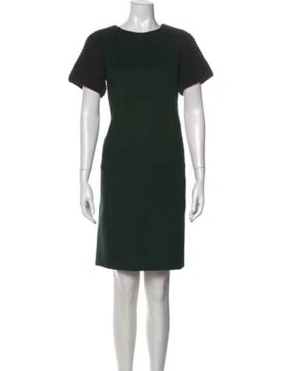 Pre-owned Akris Cashmere Knee-length Dress In Green