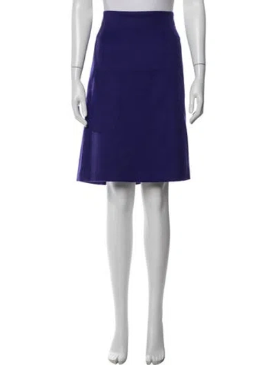 Pre-owned Akris Cashmere Knee-length Skirt In Blue