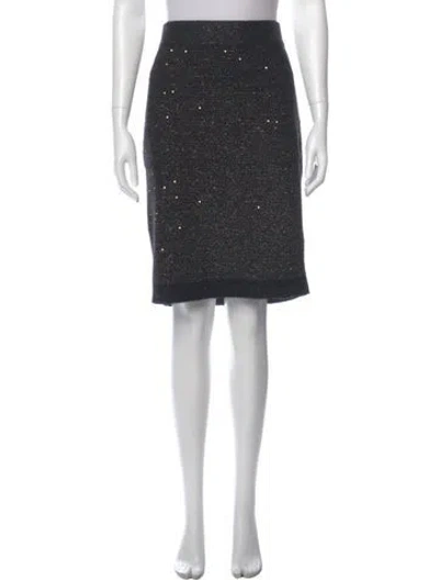 Pre-owned Akris Cashmere Knee-length Skirt In Gray