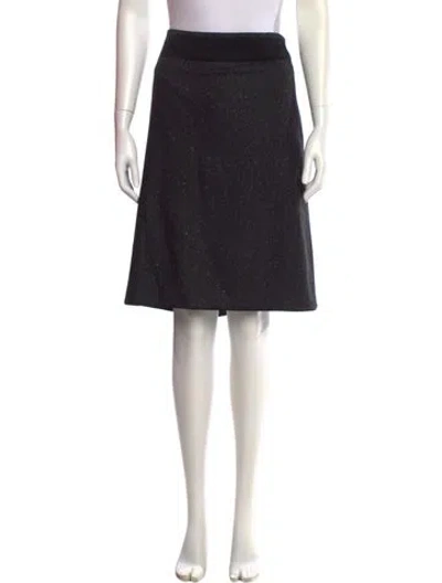 Pre-owned Akris Cashmere Knee-length Skirt W/ Tags In Gray