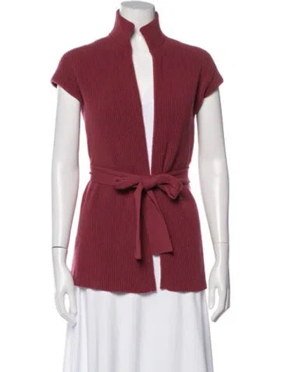 Pre-owned Akris Cashmere Open Front Sweater
