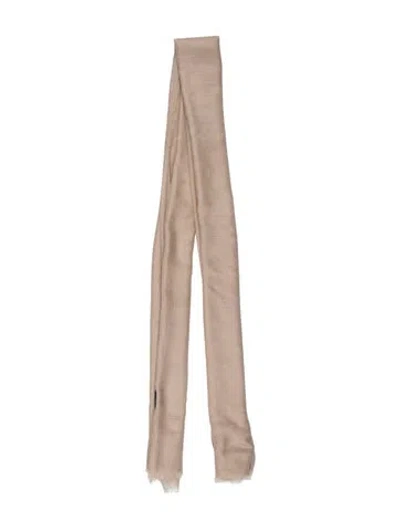 Pre-owned Akris Cashmere Paisley Print Scarf In Neutrals