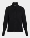 Akris Cashmere Pique Knit Zip Cardigan