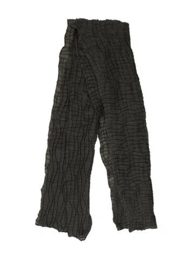 Pre-owned Akris Cashmere Printed Scarf In Gray