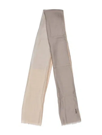 Pre-owned Akris Cashmere Printed Scarf In Grey