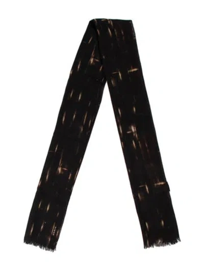 Pre-owned Akris Cashmere Printed Scarf In Multi