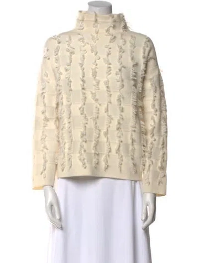 Pre-owned Akris Cashmere Printed Sweater In Neutral