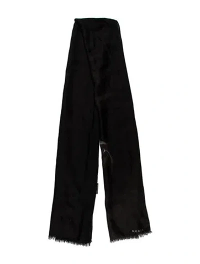 Pre-owned Akris Cashmere Scarf In Black