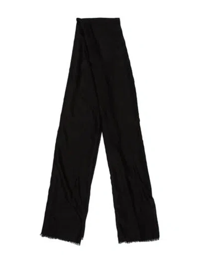 Pre-owned Akris Cashmere Scarf In Black