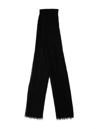 Pre-owned Akris Cashmere Scarf In Black