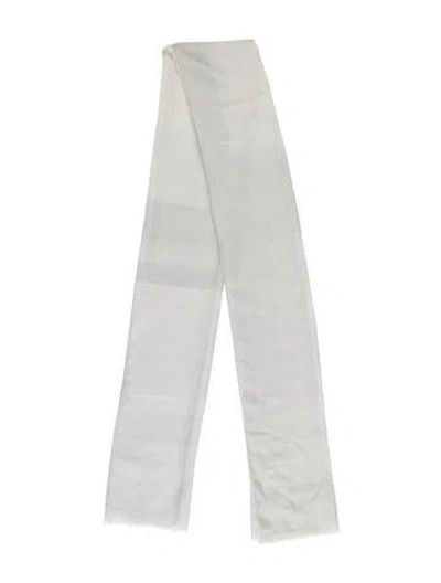 Pre-owned Akris Cashmere Scarf In Blue