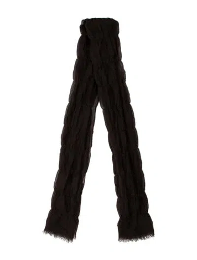 Pre-owned Akris Cashmere Scarf In Brown