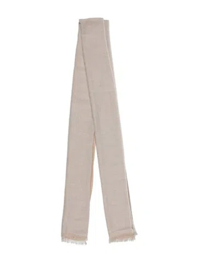 Pre-owned Akris Cashmere Scarf In Neutral