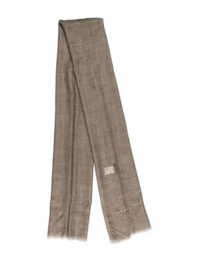 Pre-owned Akris Cashmere Scarf In Neutrals