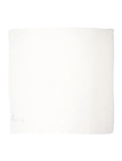 Pre-owned Akris Cashmere Scarf W/ Tags In White