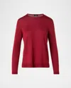 Akris Cashmere-silk Fine Gauge Seamless Knit Sweater