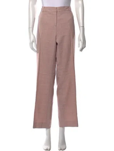 Pre-owned Akris Cashmere Straight Leg Pants In Pink