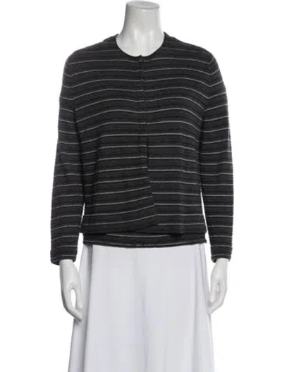 Pre-owned Akris Cashmere Striped Set In Multi