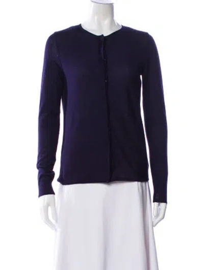 Pre-owned Akris Cashmere Striped Top In Gray