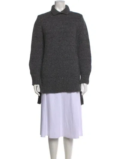 Pre-owned Akris Cashmere Sweater In Grey