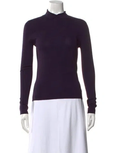 Pre-owned Akris Cashmere Sweater In Purple