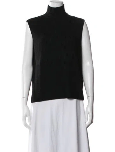 Pre-owned Akris Cashmere Turtleneck Sweater In Black