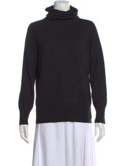Pre-owned Akris Cashmere Turtleneck Sweater In Grey