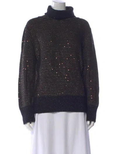 Pre-owned Akris Cashmere Turtleneck Sweater In Multi